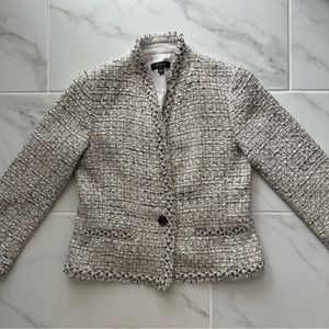 Ann Taylor Cutaway Jacket in Tweed